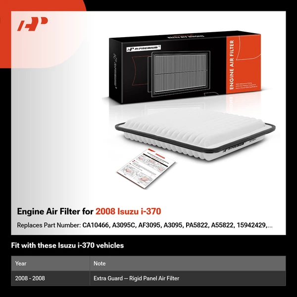 Engine Air Filter for 2008 Isuzu i-370