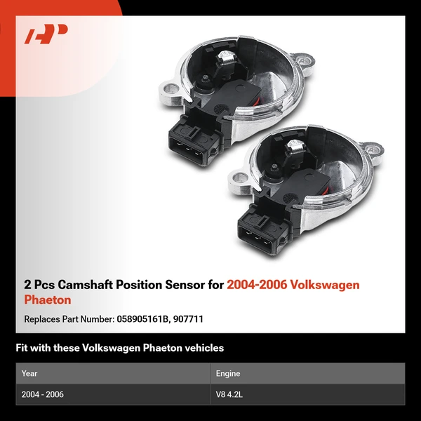 2 Pcs Camshaft Position Sensor for 2004-2006 Volkswagen Phaeton