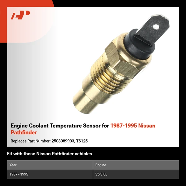 Engine Coolant Temperature Sensor for 1987-1995 Nissan Pathfinder