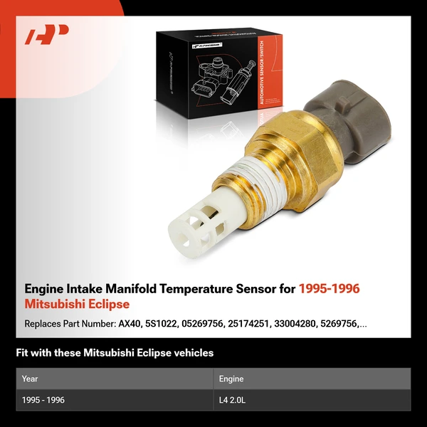 Engine Intake Manifold Temperature Sensor for 1995-1996 Mitsubishi Eclipse