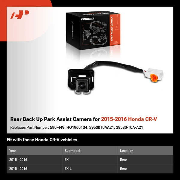 Rear Back Up Park Assist Camera for 2015-2016 Honda CR-V