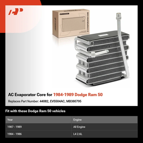 AC Evaporator Core for 1984-1989 Dodge Ram 50