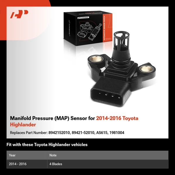 Manifold Pressure (MAP) Sensor for 2014-2016 Toyota Highlander