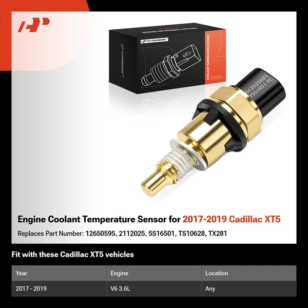 Engine Coolant Temperature Sensor for 2017-2019 Cadillac XT5