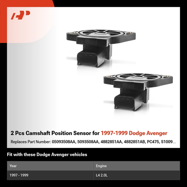 2 Pcs Camshaft Position Sensor for 1997-1999 Dodge Avenger