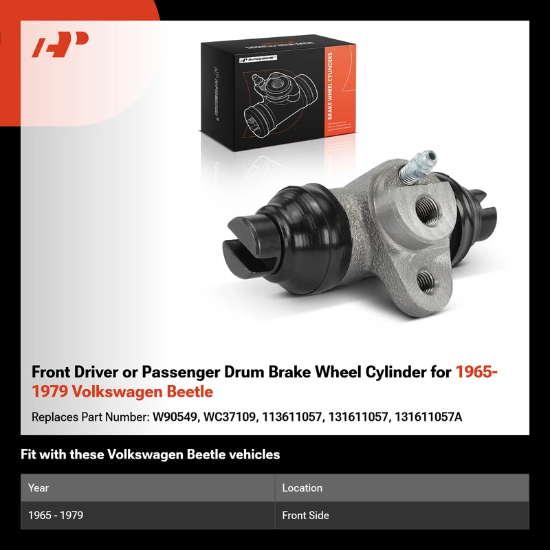 Front Driver or Passenger Drum Brake Wheel Cylinder for 1965-1979 Volkswagen Beetle
