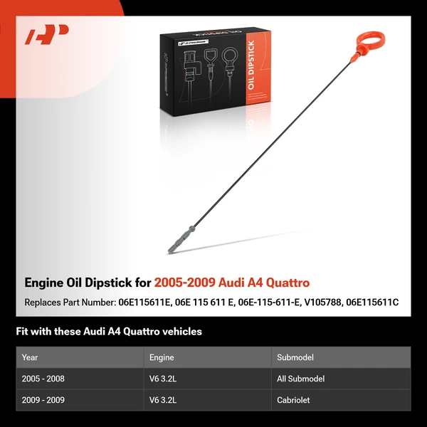 Engine Oil Dipstick for 2005-2009 Audi A4 Quattro