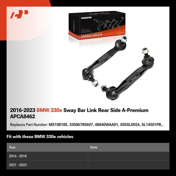 2016-2023 BMW 330e Sway Bar Link Rear Side A-Premium APCA8462