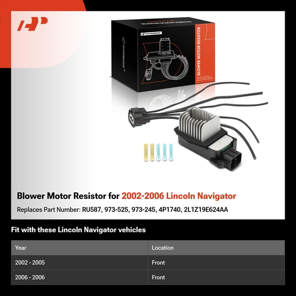 Blower Motor Resistor for 2002-2006 Lincoln Navigator