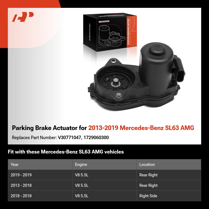 Parking Brake Actuator for 2013-2019 Mercedes-Benz SL63 AMG