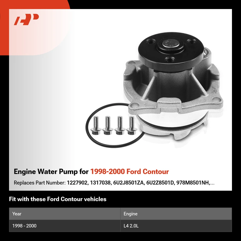 Engine Water Pump for 1998-2000 Ford Contour