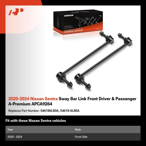 2020-2024 Nissan Sentra Sway Bar Link Front Driver & Passenger A-Premium APCA9264