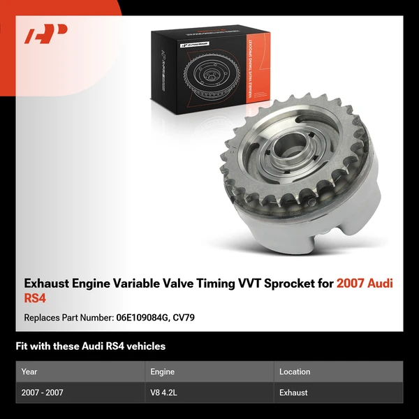 Exhaust Engine Variable Valve Timing VVT Sprocket for 2007 Audi RS4