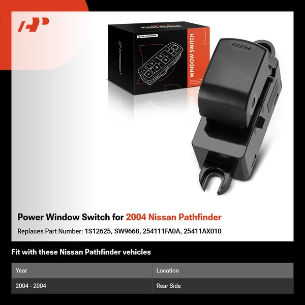 Power Window Switch for 2004 Nissan Pathfinder