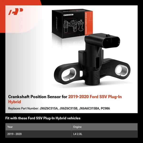 Crankshaft Position Sensor for 2019-2020 Ford SSV Plug-In Hybrid