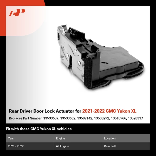 Rear Driver Door Lock Actuator for 2021-2022 GMC Yukon XL