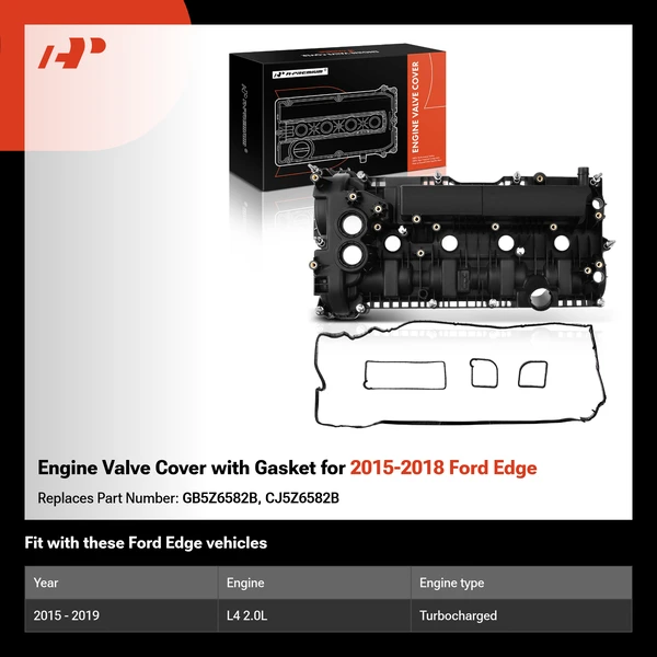 Engine Valve Cover with Gasket for 2015-2018 Ford Edge