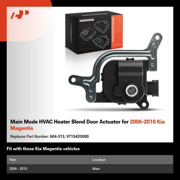 Main Mode HVAC Heater Blend Door Actuator for 2006-2010 Kia Magentis