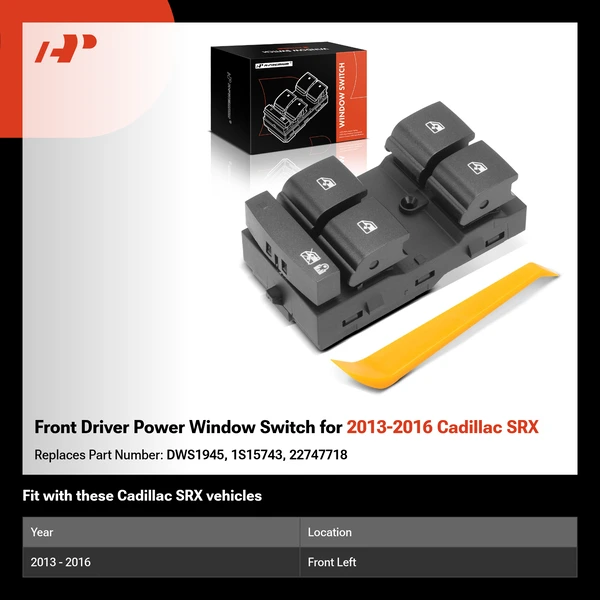 Front Driver Power Window Switch for 2013-2016 Cadillac SRX