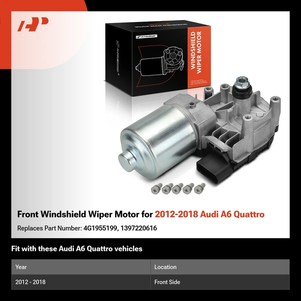Front Windshield Wiper Motor for 2012-2018 Audi A6 Quattro