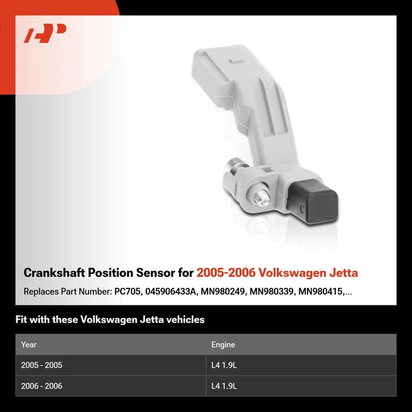 Crankshaft Position Sensor for 2005-2006 Volkswagen Jetta