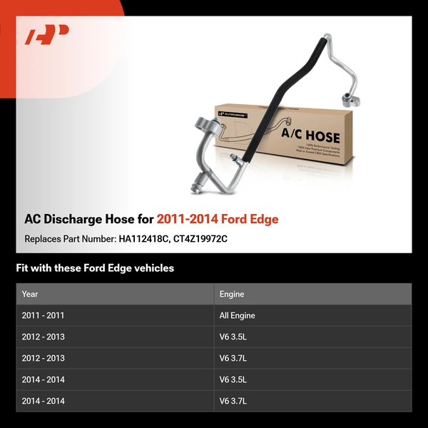 AC Discharge Hose for 2011-2014 Ford Edge