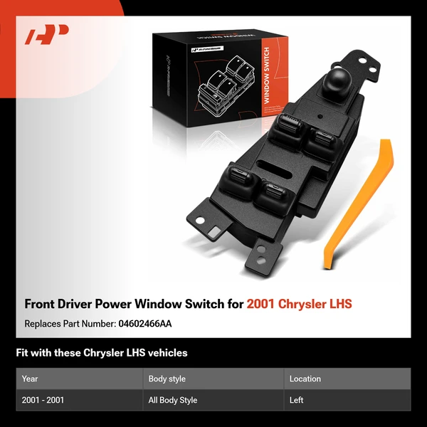 Front Driver Power Window Switch for 2001 Chrysler LHS