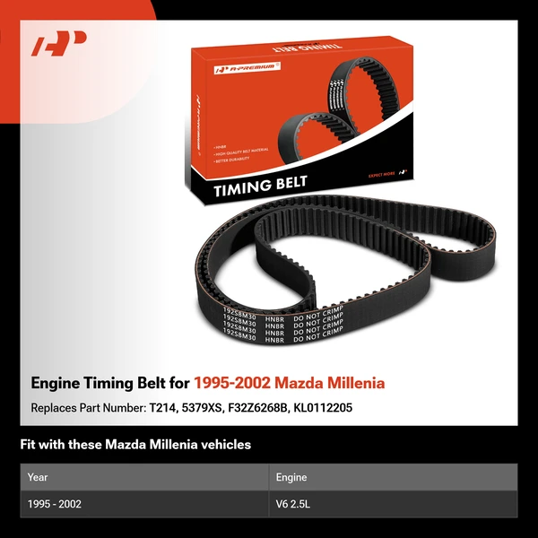Engine Timing Belt for 1995-2002 Mazda Millenia