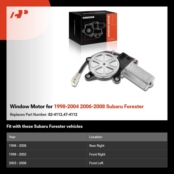 Window Motor for 1998-2004 2006-2008 Subaru Forester