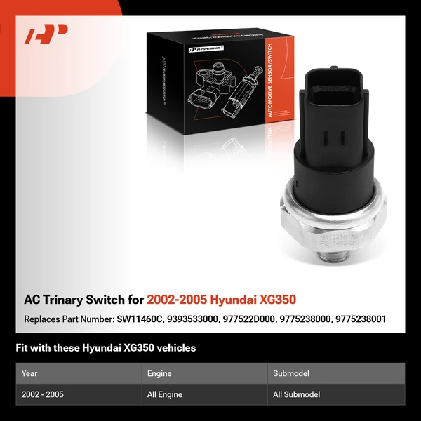 AC Trinary Switch for 2002-2005 Hyundai XG350