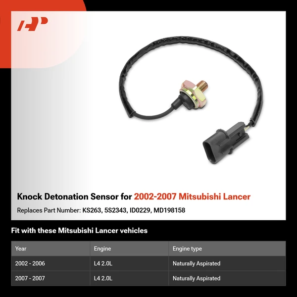 Knock Detonation Sensor for 2002-2007 Mitsubishi Lancer