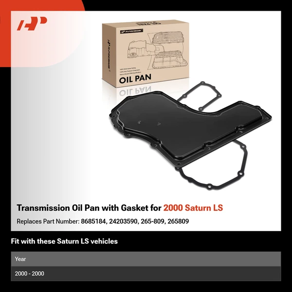 Transmission Oil Pan with Gasket for 2000 Saturn LS