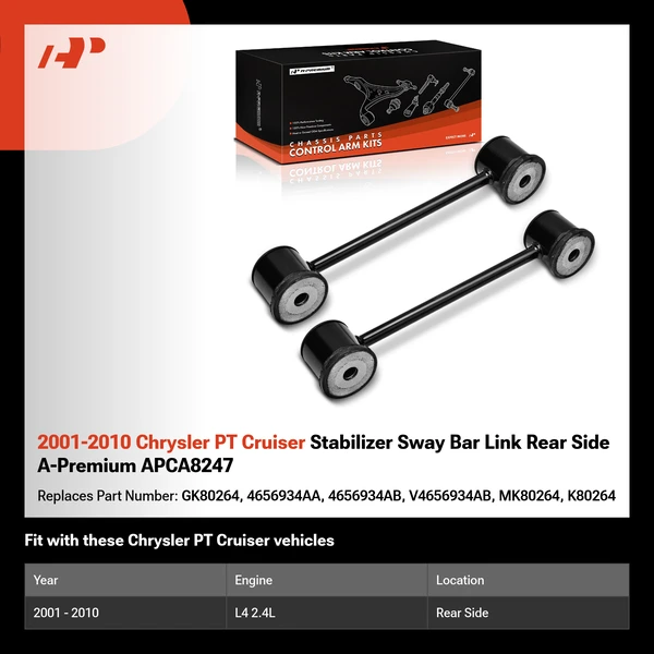 2001-2010 Chrysler PT Cruiser Stabilizer Sway Bar Link Rear Side A-Premium APCA8247