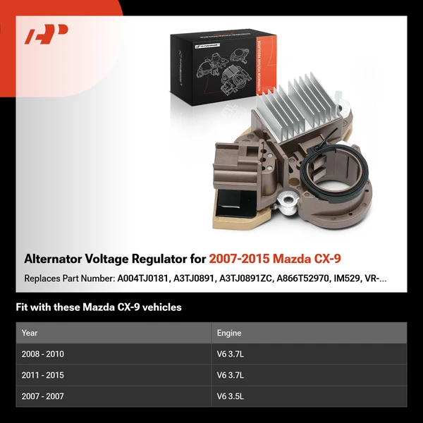 Alternator Voltage Regulator for 2007-2015 Mazda CX-9