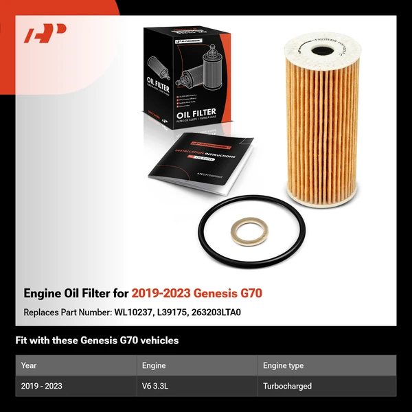 Engine Oil Filter for 2019-2023 Genesis G70
