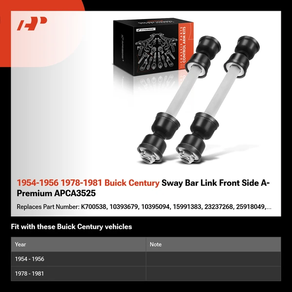 1954-1956 1978-1981 Buick Century Sway Bar Link Front Side A-Premium APCA3525