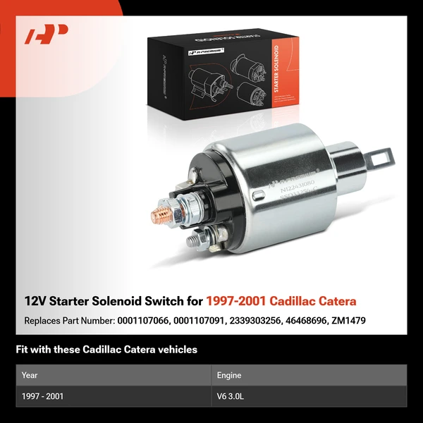 12V Starter Solenoid Switch for 1997-2001 Cadillac Catera