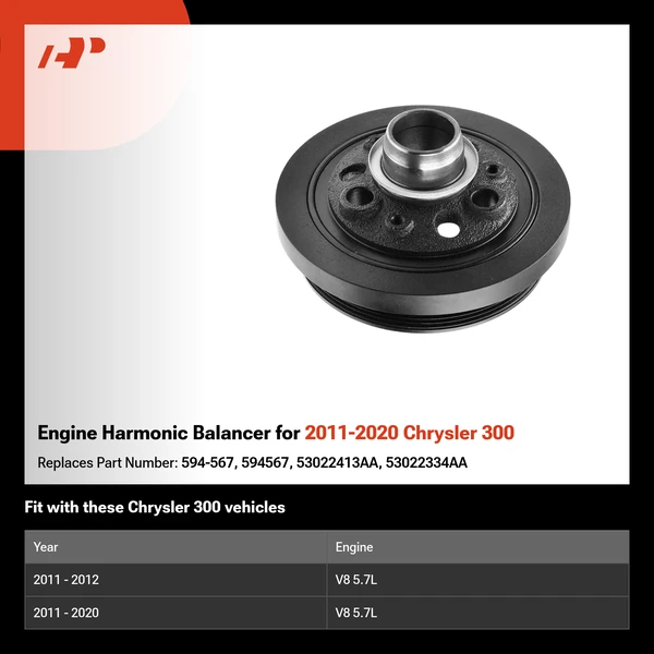 Engine Harmonic Balancer for 2011-2020 Chrysler 300
