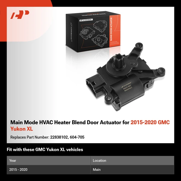 Main Mode HVAC Heater Blend Door Actuator for 2015-2020 GMC Yukon XL