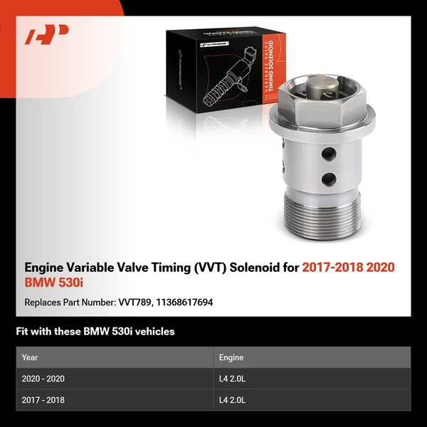 Engine Variable Valve Timing (VVT) Solenoid for 2017-2018 2020 BMW 530i