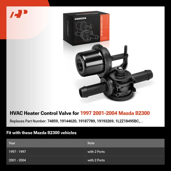 HVAC Heater Control Valve for 1997 2001-2004 Mazda B2300