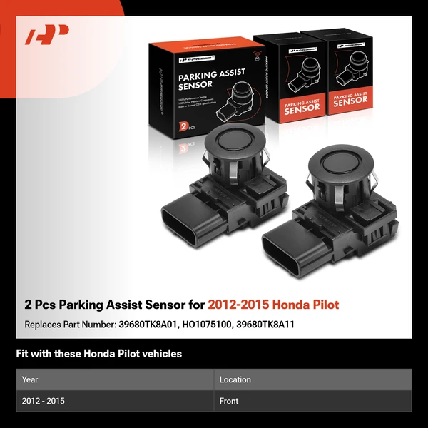 2 Pcs Parking Assist Sensor for 2012-2015 Honda Pilot