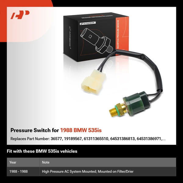 Pressure Switch for 1988 BMW 535is