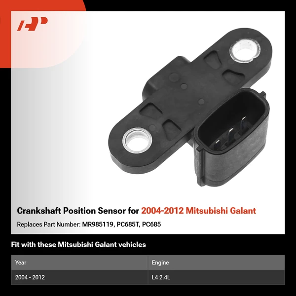 Crankshaft Position Sensor for 2004-2012 Mitsubishi Galant