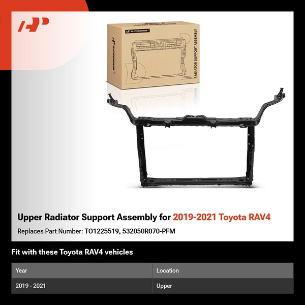 Upper Radiator Support Assembly for 2019-2021 Toyota RAV4