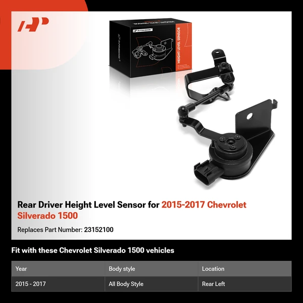 Rear Driver Height Level Sensor for 2015-2017 Chevrolet Silverado 1500