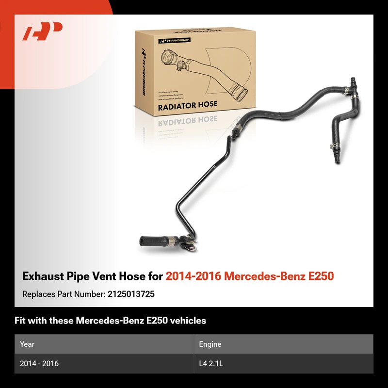 Exhaust Pipe Vent Hose for 2014-2016 Mercedes-Benz E250