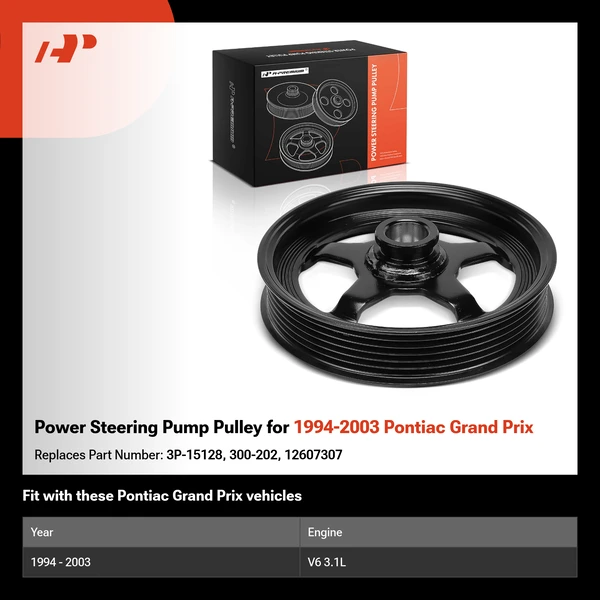 Power Steering Pump Pulley for 1994-2003 Pontiac Grand Prix