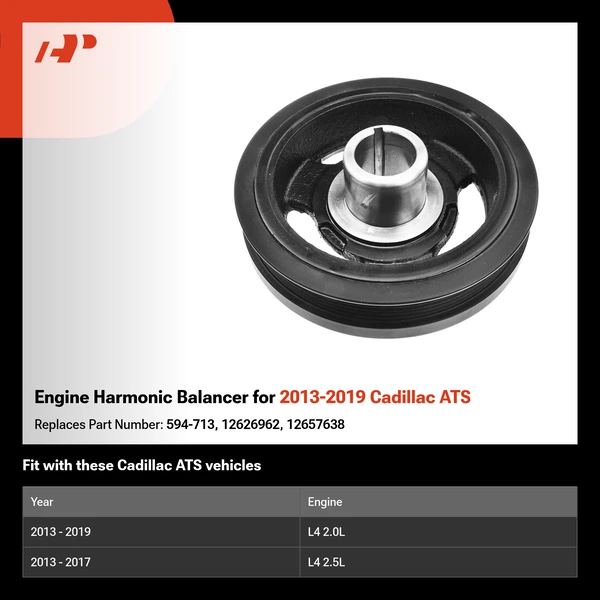 Engine Harmonic Balancer for 2013-2019 Cadillac ATS
