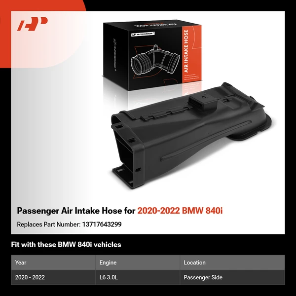 Passenger Air Intake Hose for 2020-2022 BMW 840i